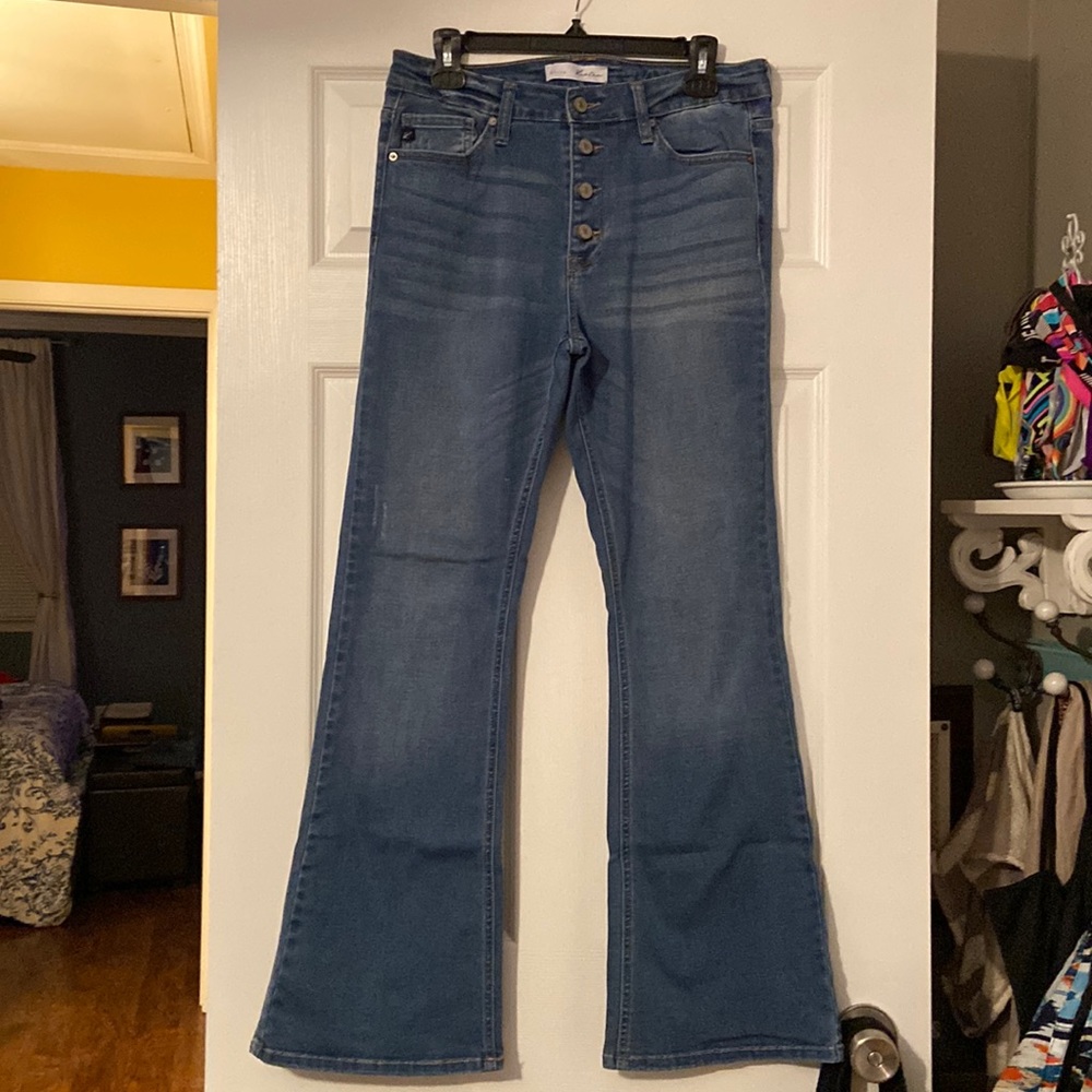 Petite kancan flare jeans